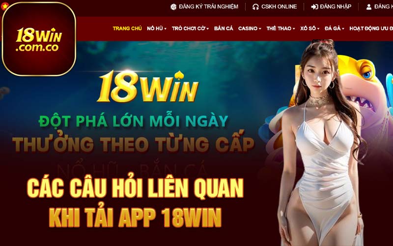 Các câu hỏi liên quan khi tải app 18Win 