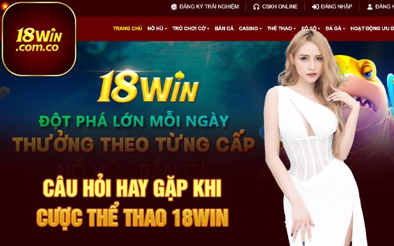 Câu hỏi hay gặp khi cược thể thao 18Win 