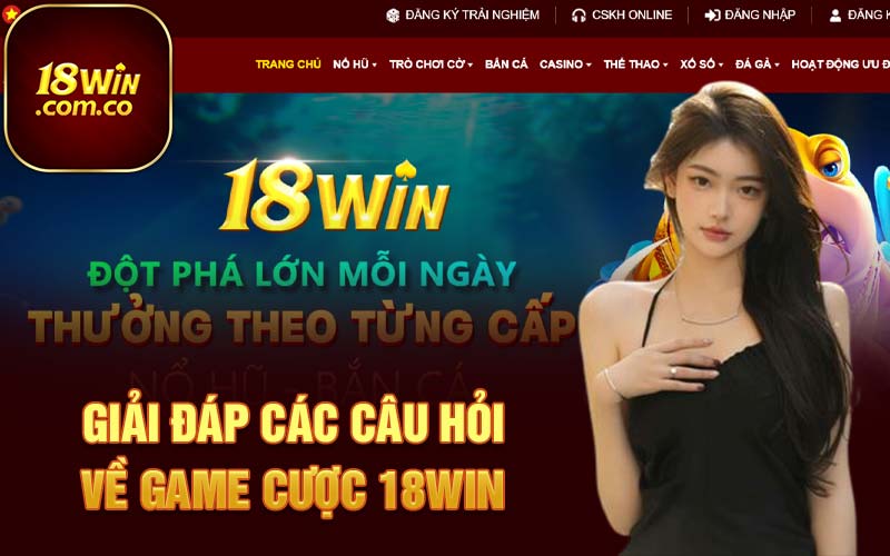 Giải đáp các câu hỏi về game cược 18Win 